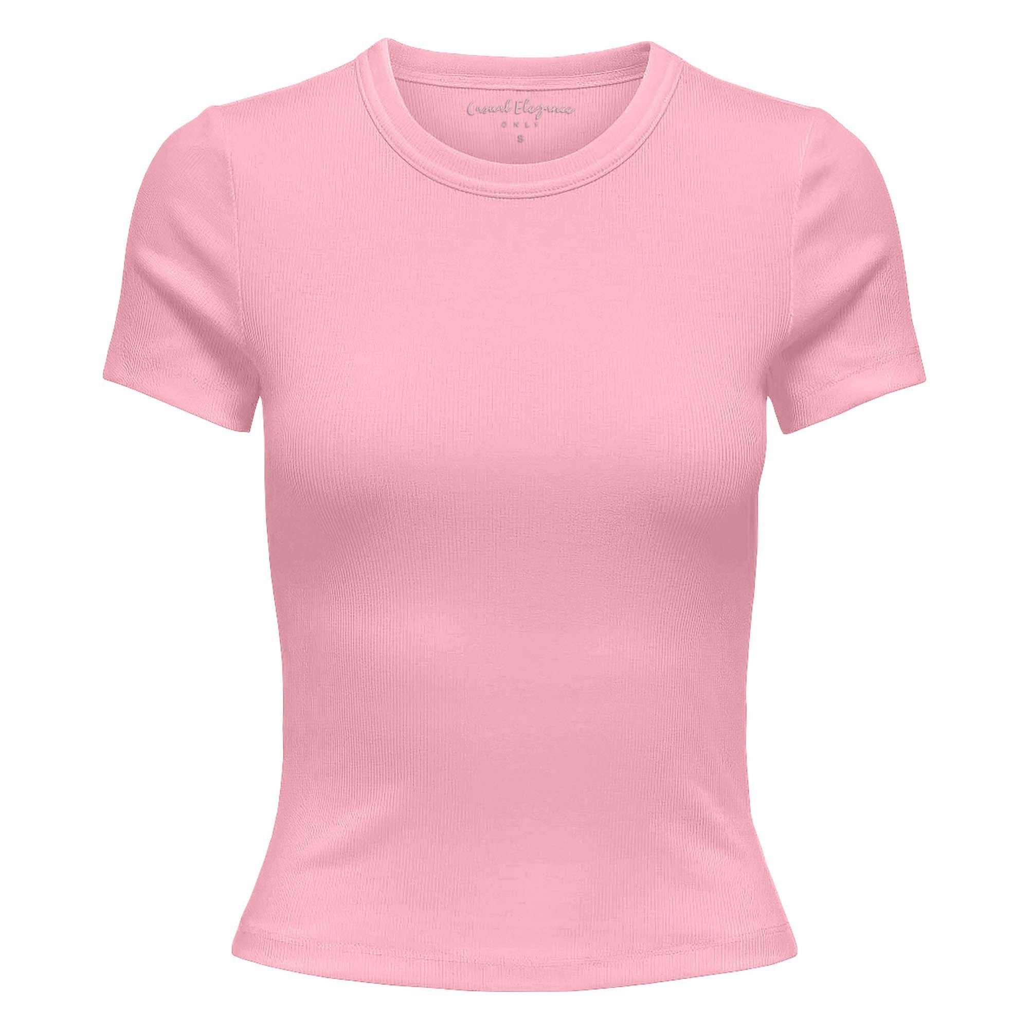 ONLY T-Shirt Damen T-Shirt 1er Pack Baumwollmischung (Packung, 1er Pack) günstig online kaufen