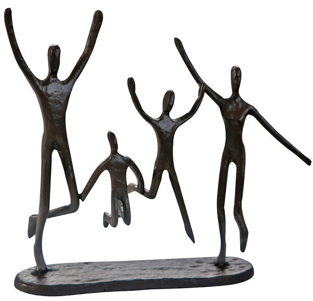 Dekofigur Skulptur Jumping braun H. 20 cm