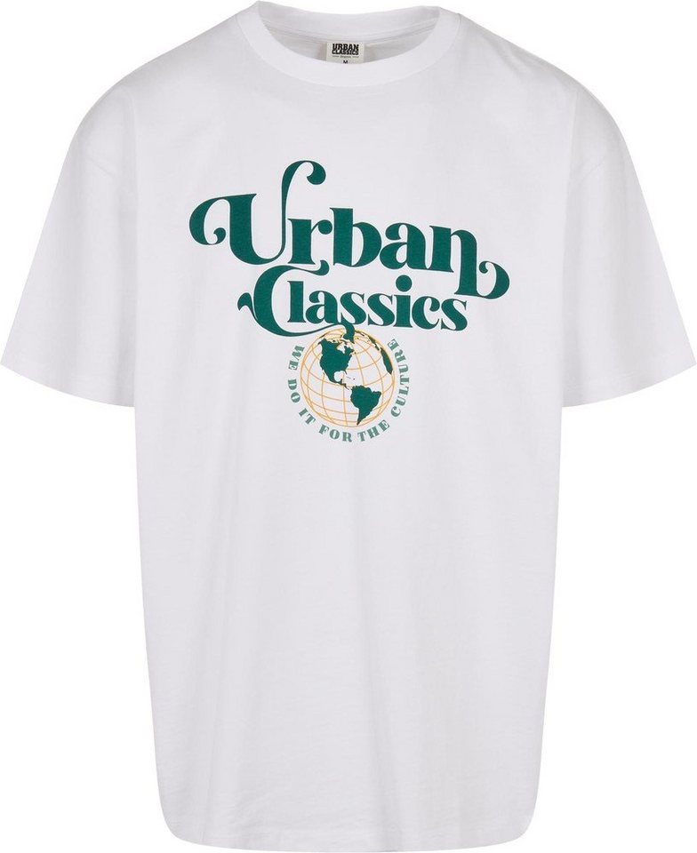 URBAN CLASSICS Kurzarmshirt Herren Organic Globe Logo Tee (1-tlg), Urban  Classics Plus Size
