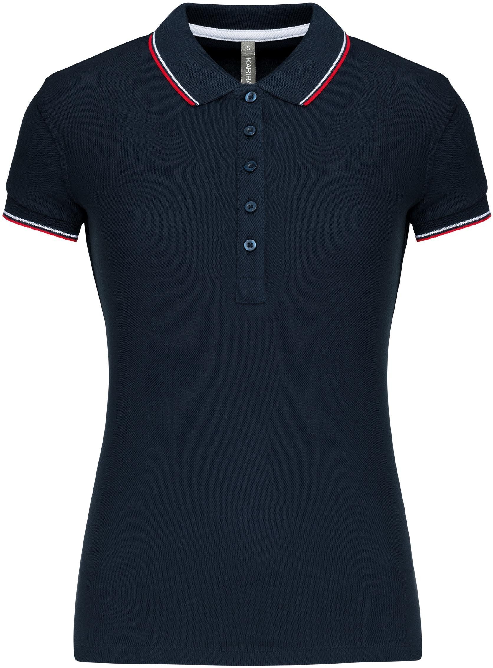Poloshirt Damen Piqué Poloshirt Kurzarm