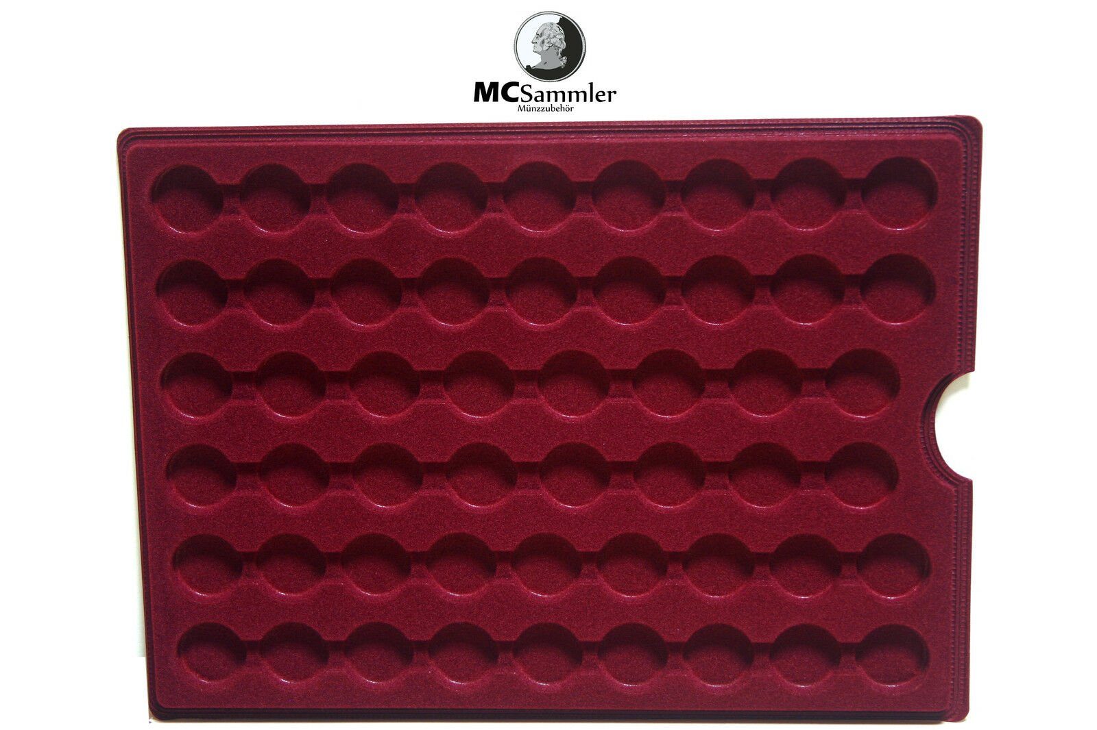 MC.Sammler Aufbewahrungsbox MC.Sammler Alu Münzkoffer inkl 5 Münztableaus verschiedene Varianten, 260 Fächer - 27mm Ø
