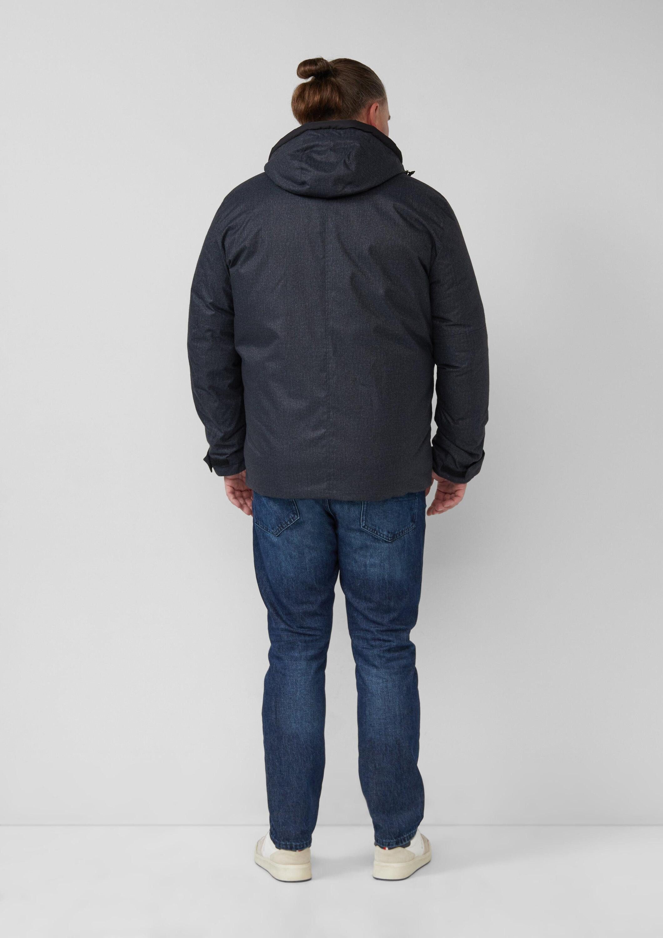 s.Oliver Winterjacke Outdoor-Jacke Wattierte Jacke mit Kapuze