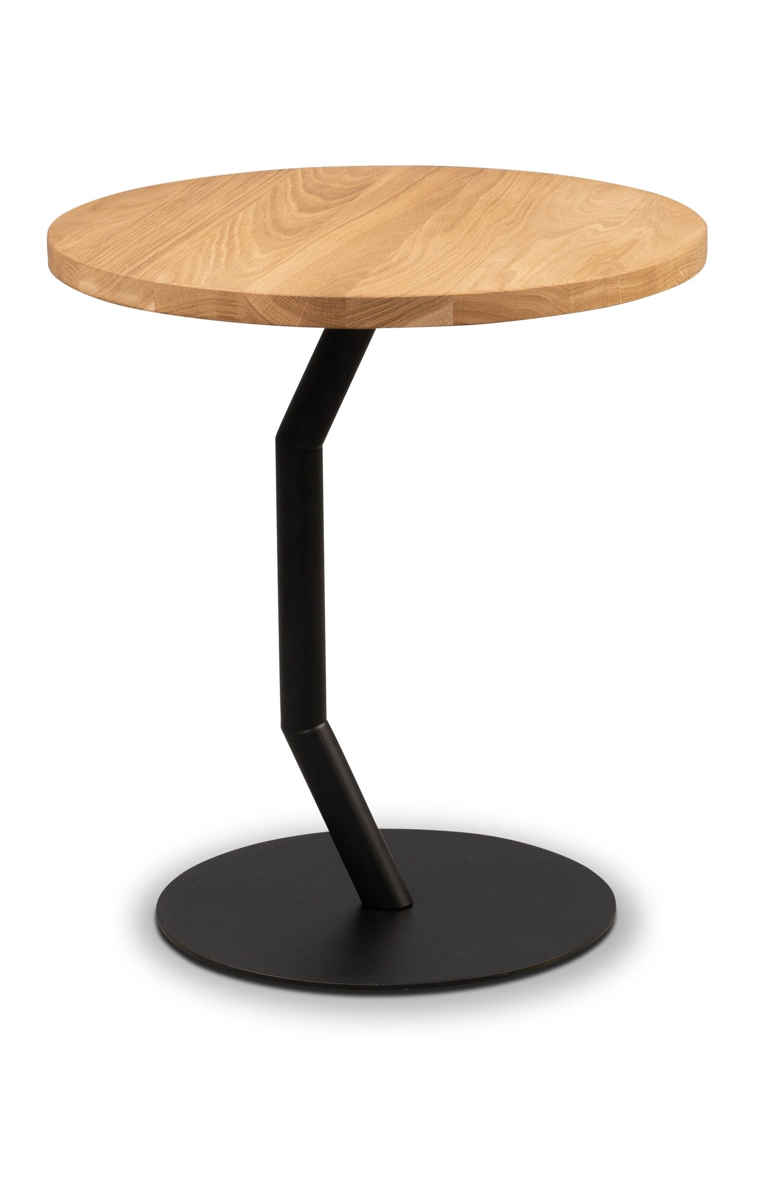 M2 Kollektion Beistelltisch aus Massivholz, Metall in Wildeiche (DxBxHxT: 45x45x50x45 cm)