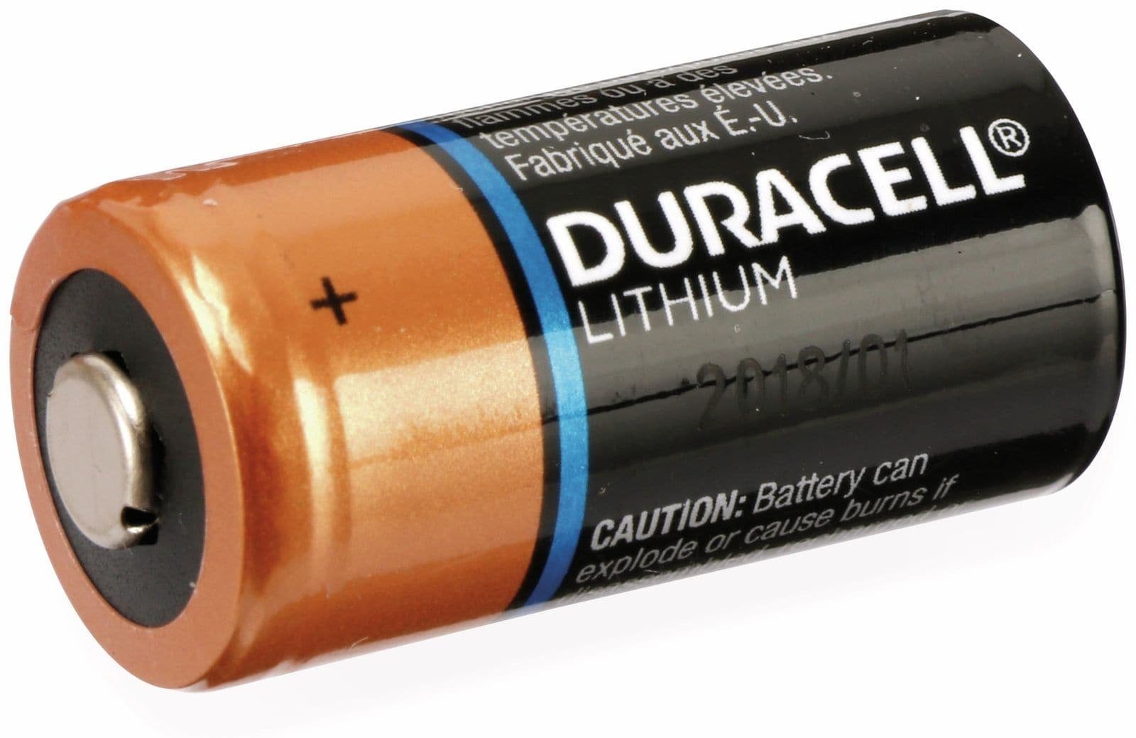 Batterie DURACELL CR123A, Duracell 10 Lithium-Batterie, Lithium,