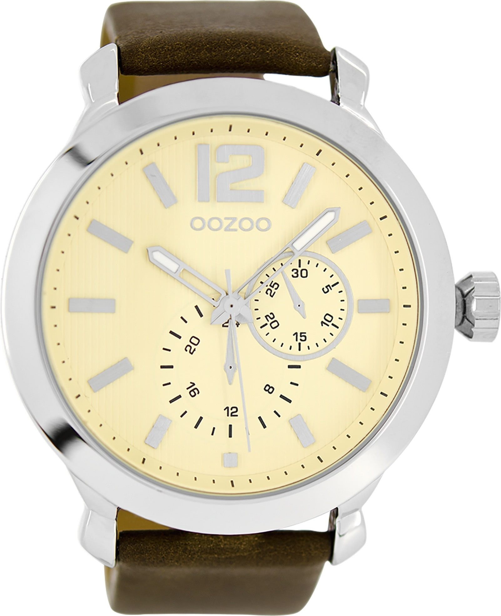 Quarzuhr Oozoo Damen Armbanduhr braun Analog matt
