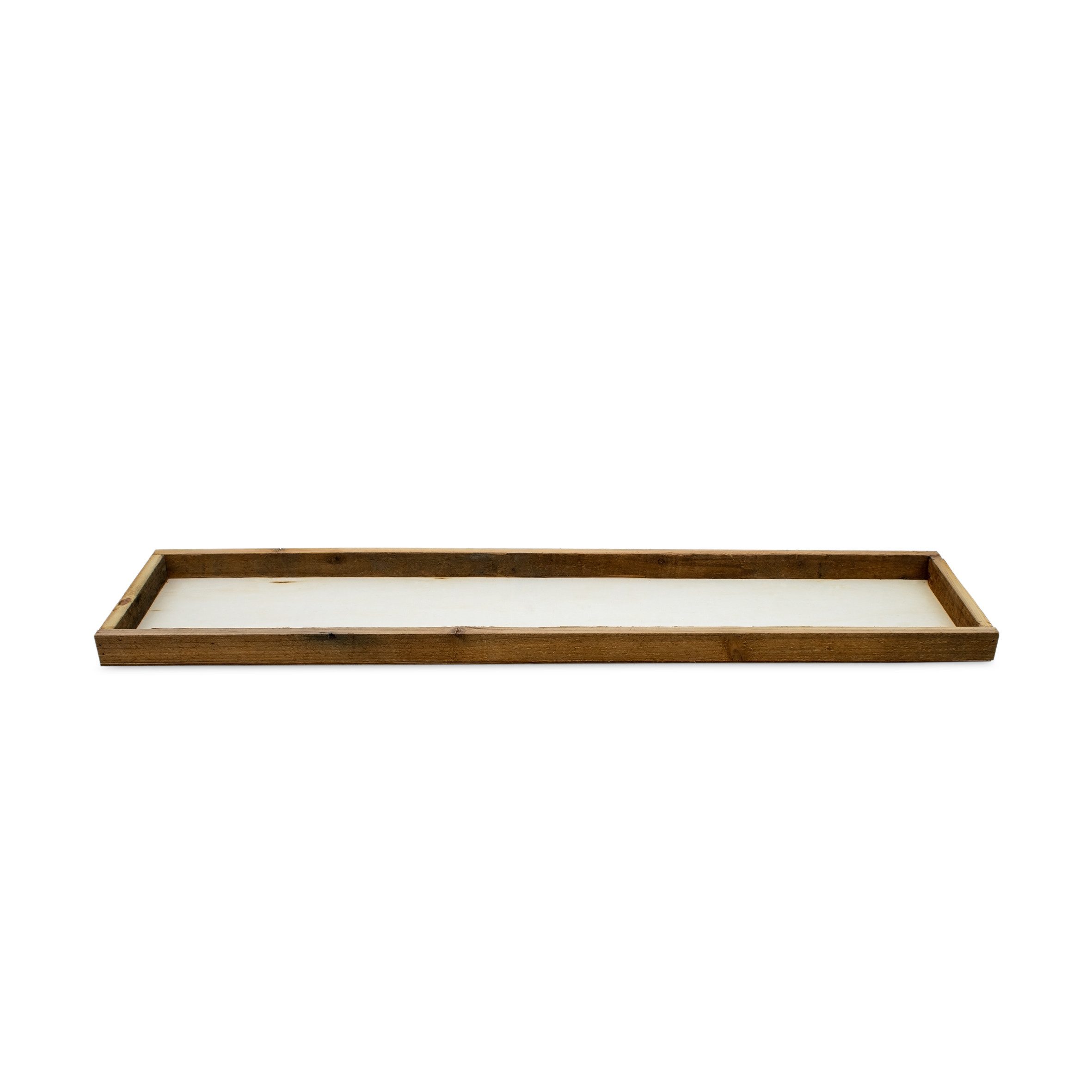 Spetebo Tablett Holz Deko Tablett rechteckig - 80 x 18 cm, Holz, (Kerzentablett, 1-tlg), mit ca. 2,5 cm hoher Kante – Bild 3 von 4