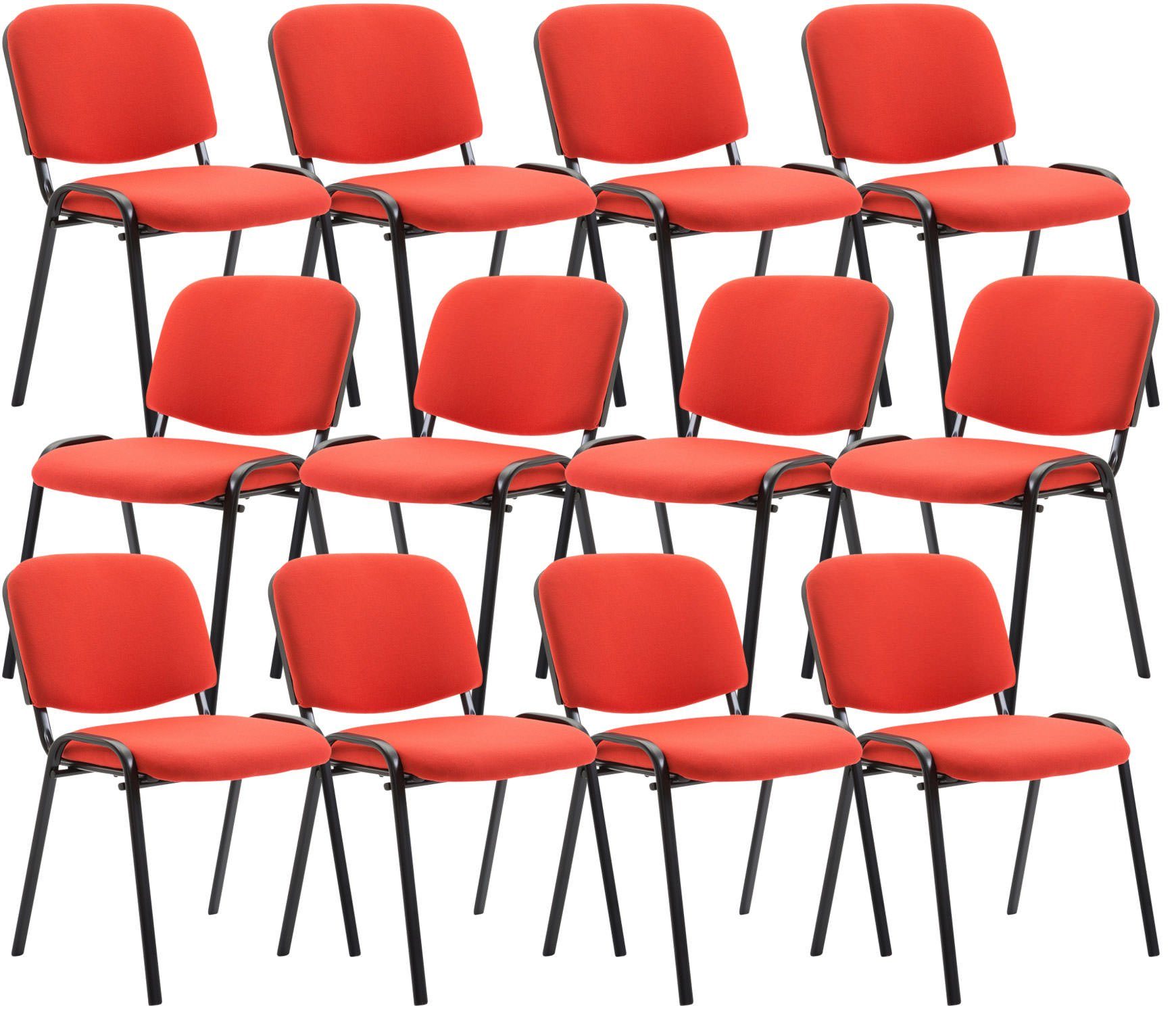 CLP Besucherstuhl Ken Stoff (12er Set), günstig online kaufen