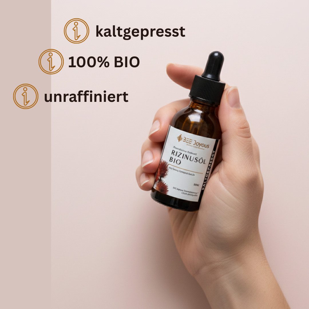 BEE Joyous Körperöl Bio Rizinusöl, kaltgepresst, 50ml, 1-tlg.