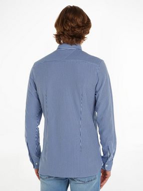 Tommy Hilfiger Langarmhemd 1985 KNIT STRIPE SF SHIRT ist körpernah geschnitten