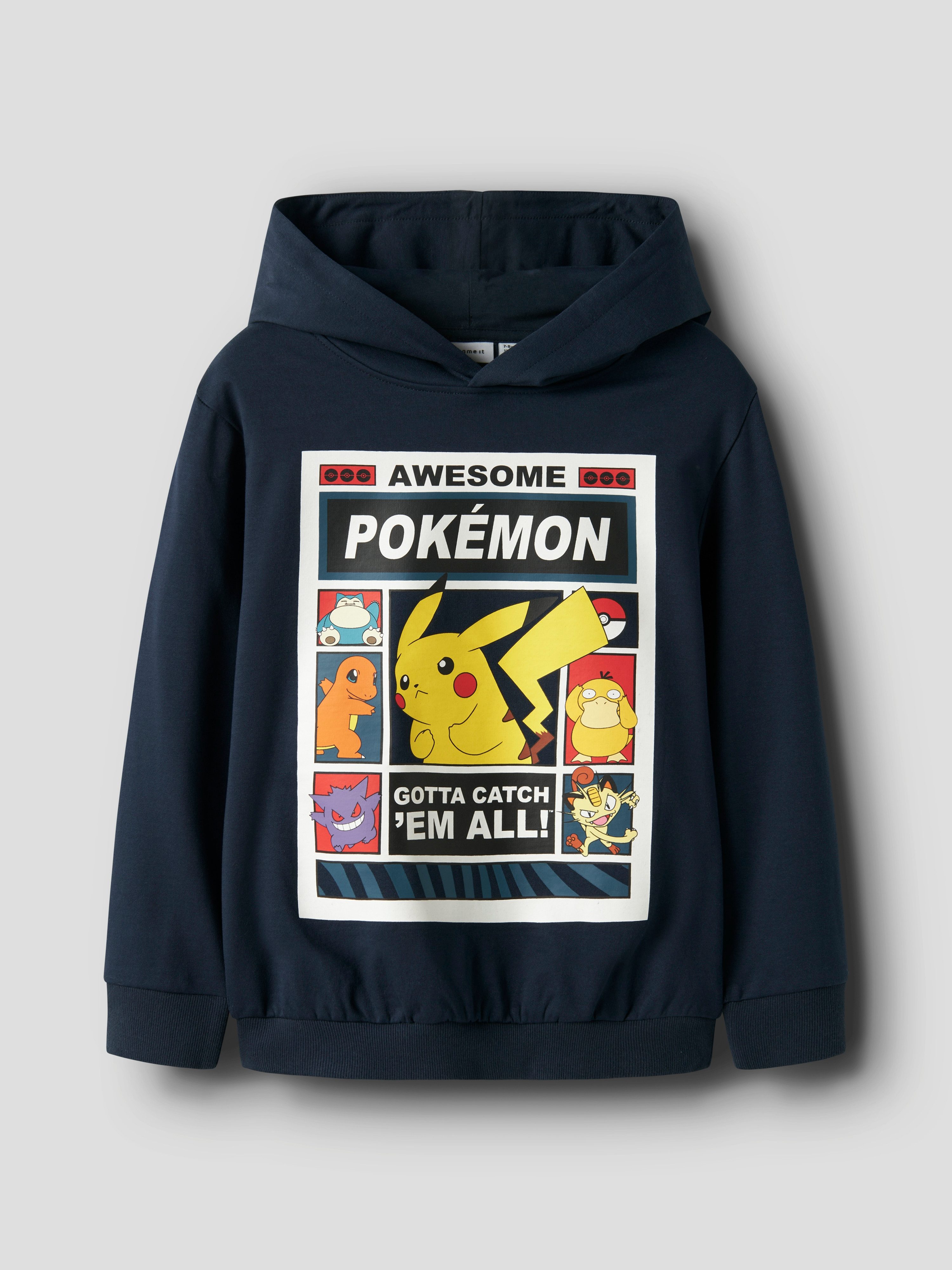 Name It Kapuzensweatshirt NKMDU POKEMON NREG SWE WH BRU NOOS SKY