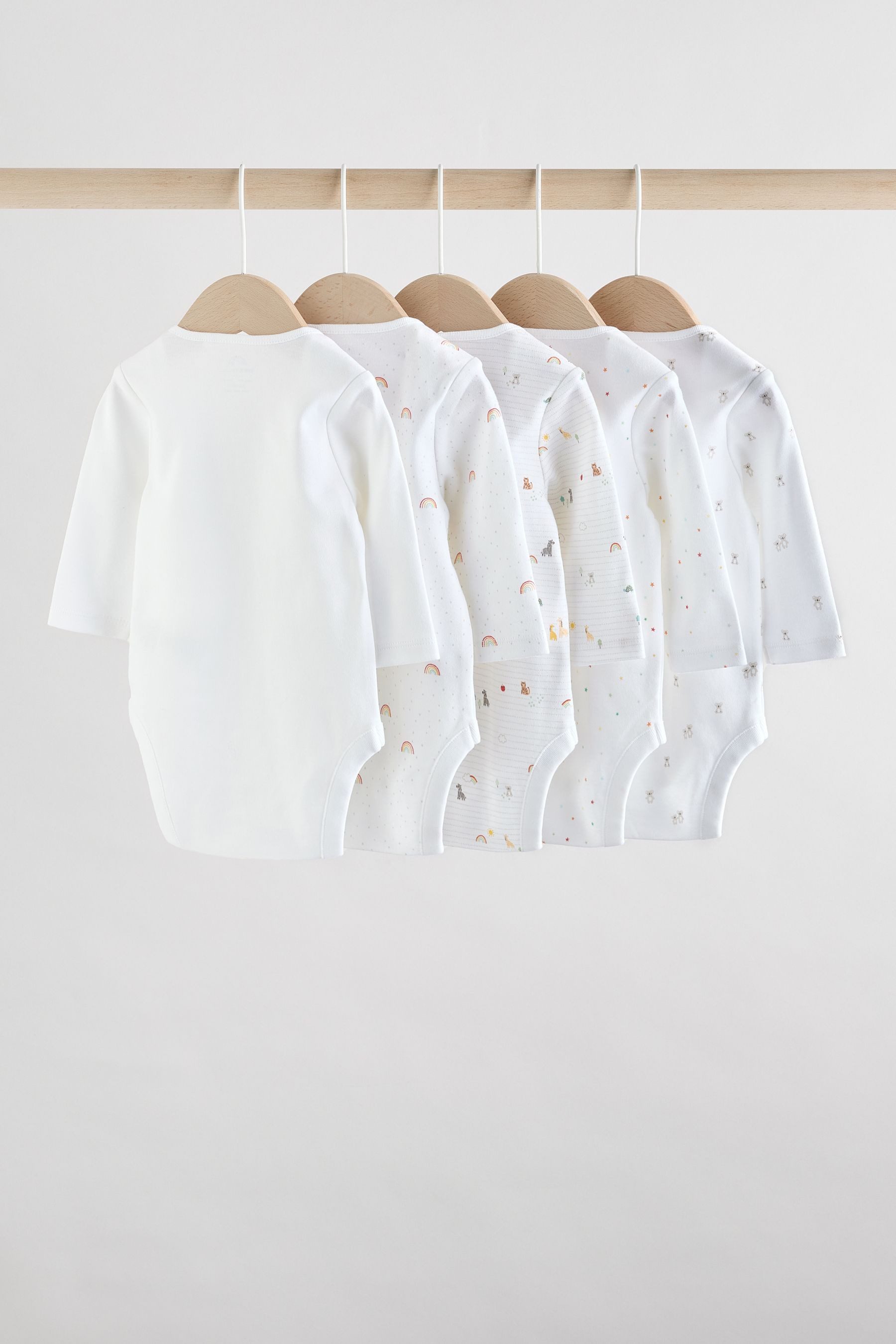 Next Langarmbody Langärmelige Baby Bodysuits, 5er-Pack (5-tlg)