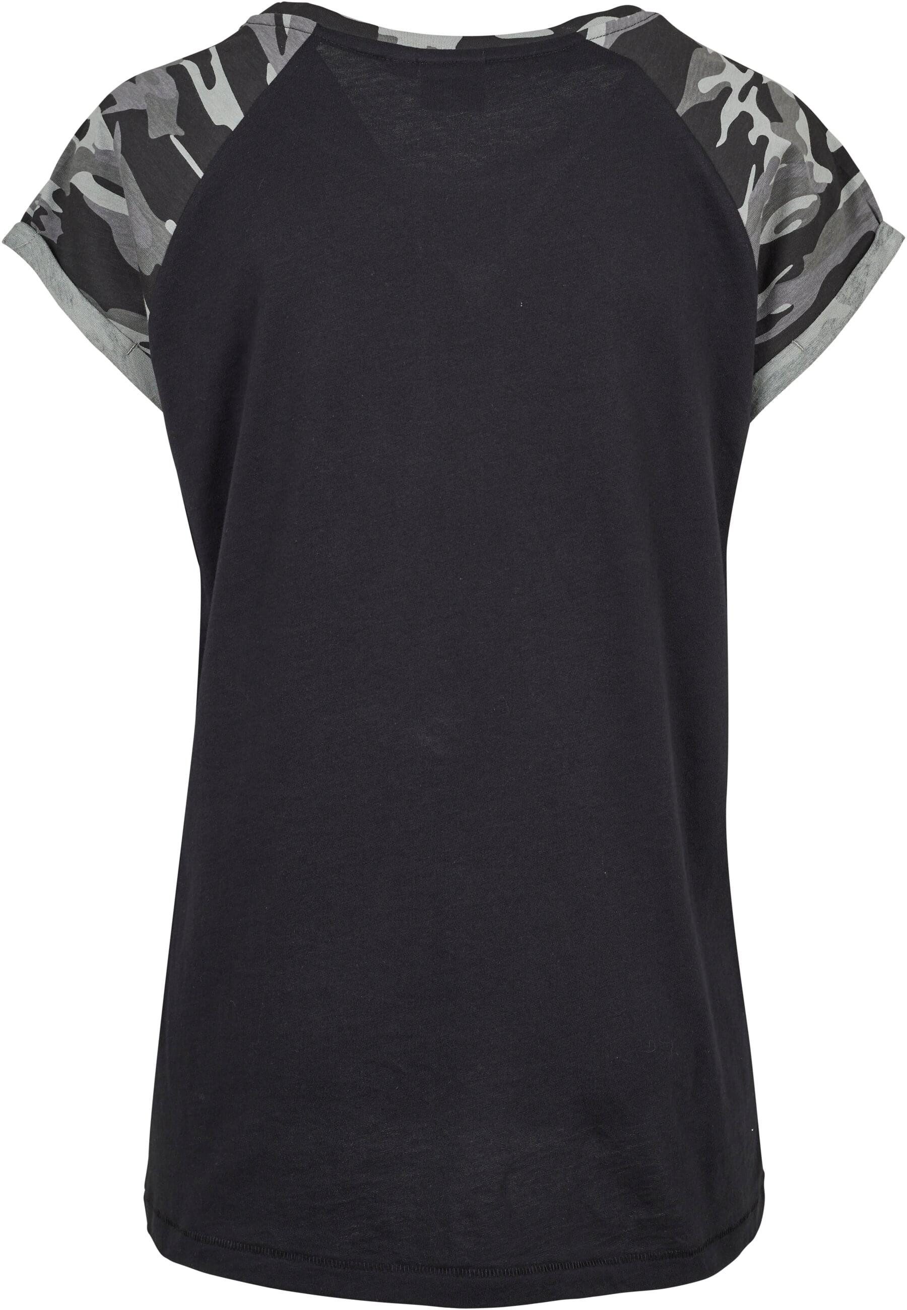 URBAN CLASSICS Kurzarmshirt Urban Classics Damen Ladies Contrast Raglan Tee günstig online kaufen