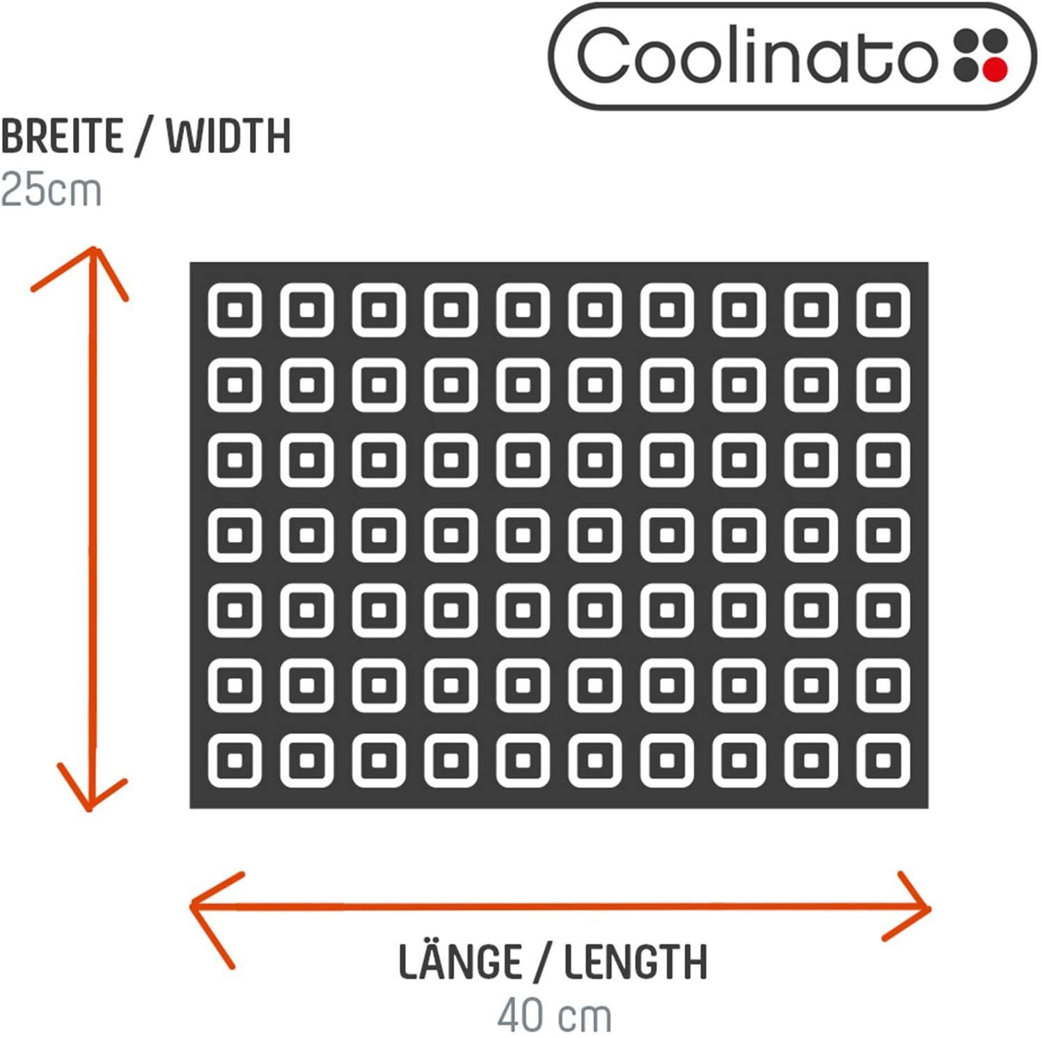 Platin Matte, antihaftbeschichtet Coolinato Backmatte Fett-Weg Silikon, 100%