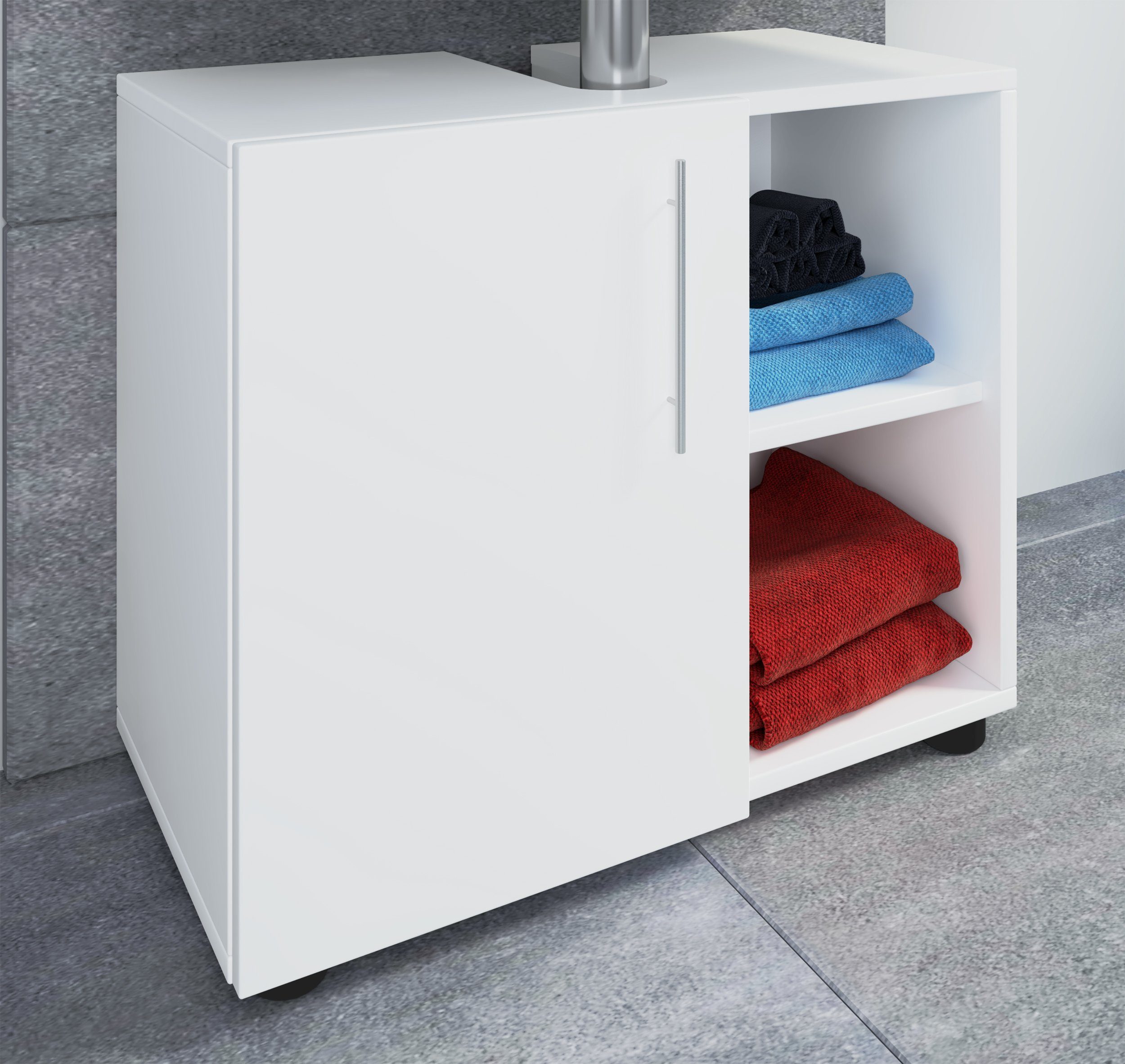 VCM Waschbeckenunterschrank Badezimmer Unterschrank Flandu H. 51 x B. 60 x T.