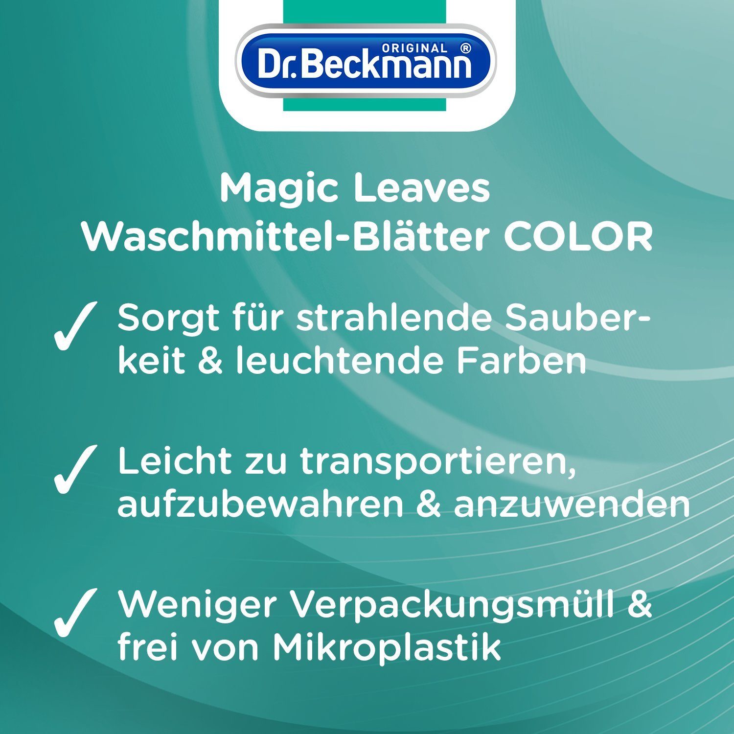 Blätter Waschblätter, 40 MAGIC Beckmann Colorwaschmittel Dr. LEAVES (1-St) COLOR, wasserlösliche
