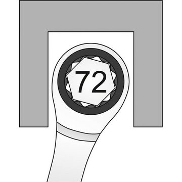 Matador Ringschlüssel Knarren-Ringmaulschlüssel, gerade, 30 mm - 805