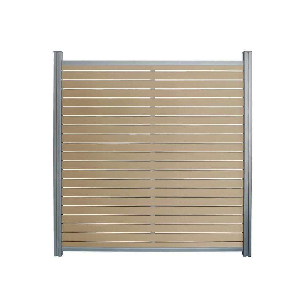 HOME DELUXE Sichtschutzelement WPC Sichtschutzzaun ALIRA, Zuverlässiger Sicht-, Wind- und Lärmschutz, Gartenzaun, Lamellenzaun