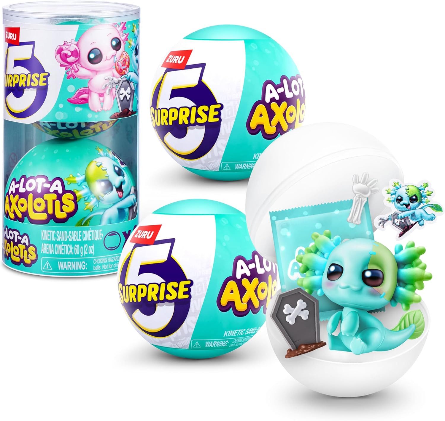 ZURU Spielfigur ZURU 77650 - 5 Surprise A-Lot-A Axolotls - Überraschung - 2er Set