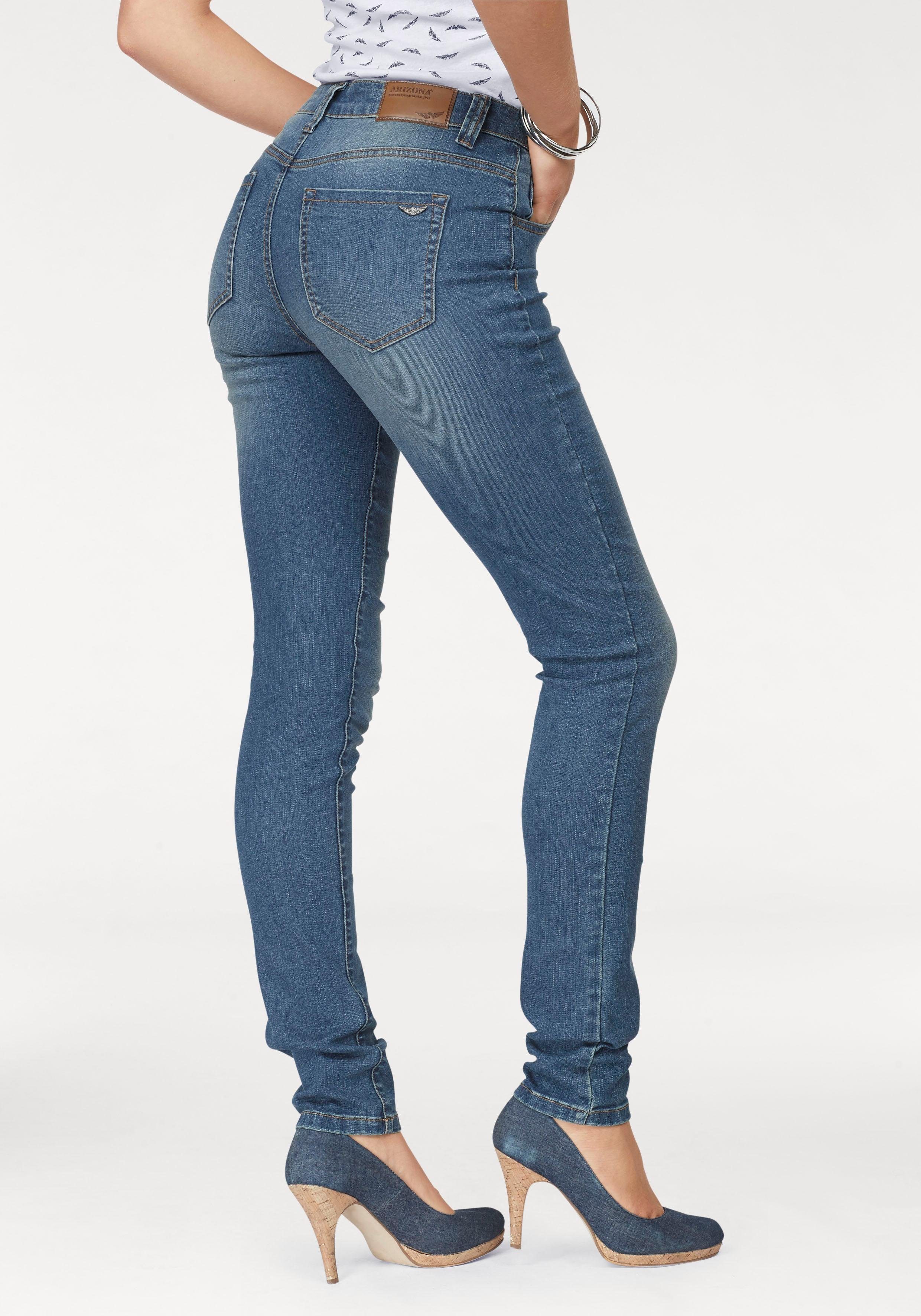 Arizona Slim-fit-Jeans Curve-Collection hohe Leibhöhe, Five-Pocket-Design, günstig online kaufen