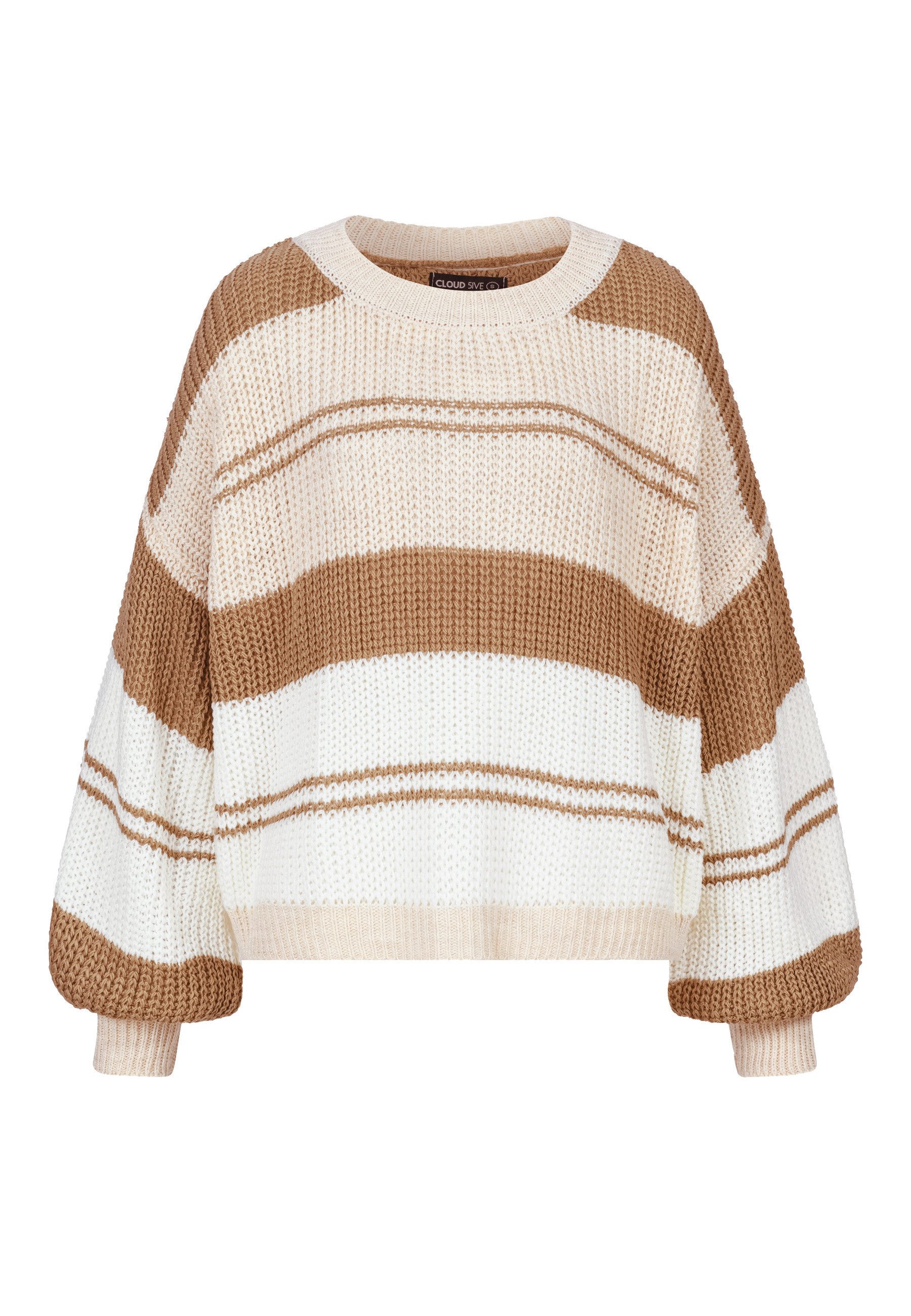 CLOUD 5IVE Rundhalspullover CLOUD 5IVE Knit Sweater with stripes (1-tlg)