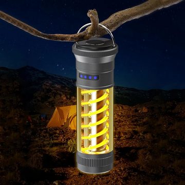 DESUO LED Taschenlampe Taschenlampe Aufladbar IP45 Wasserdicht 4 Lichtmodi für Camping Angeln