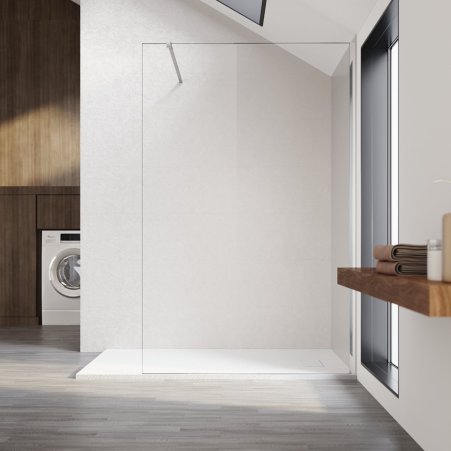 SONNI Duschwand Walk-in-Dusche NANO-GLAS (70cm-120cm) Glas günstig online kaufen