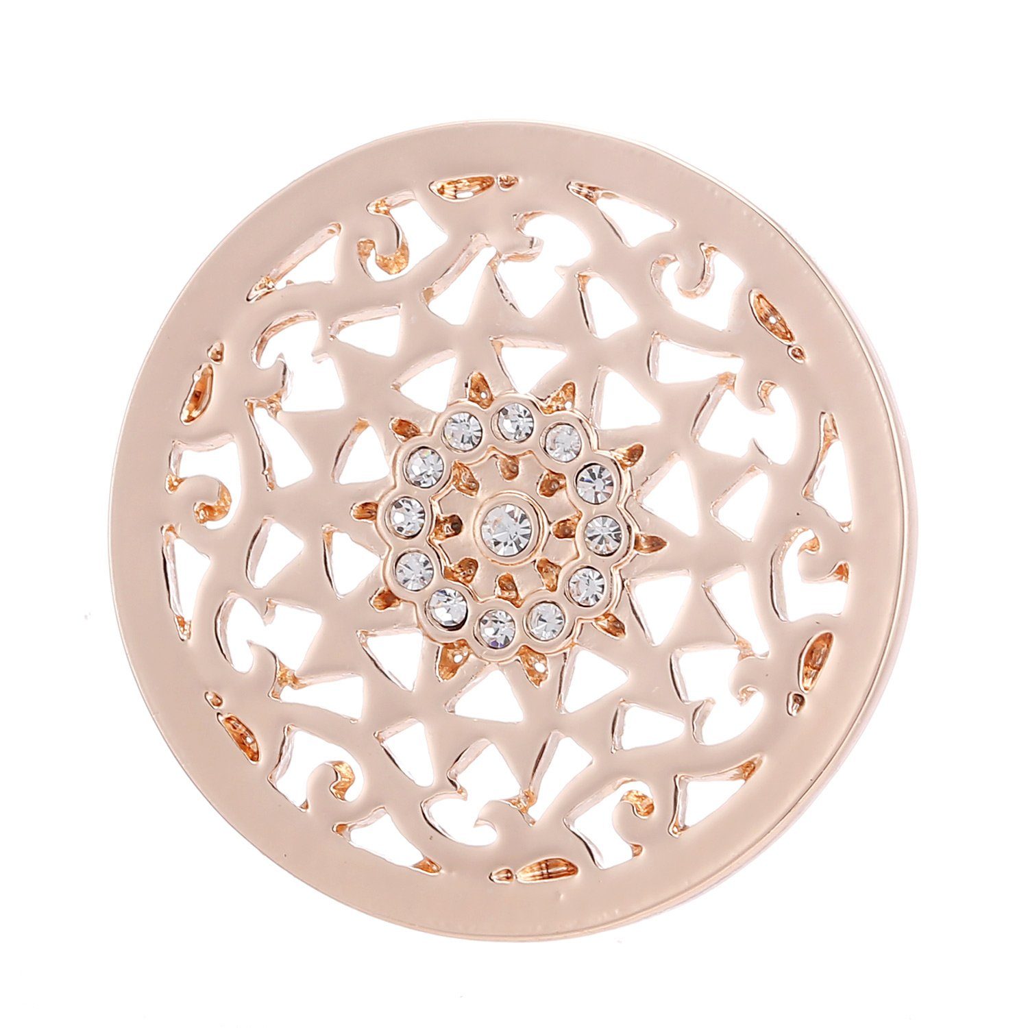 Morella Kette mit Anhänger Damen Halskette 70 cm mit Coin 33 mm (2-tlg), Si günstig online kaufen