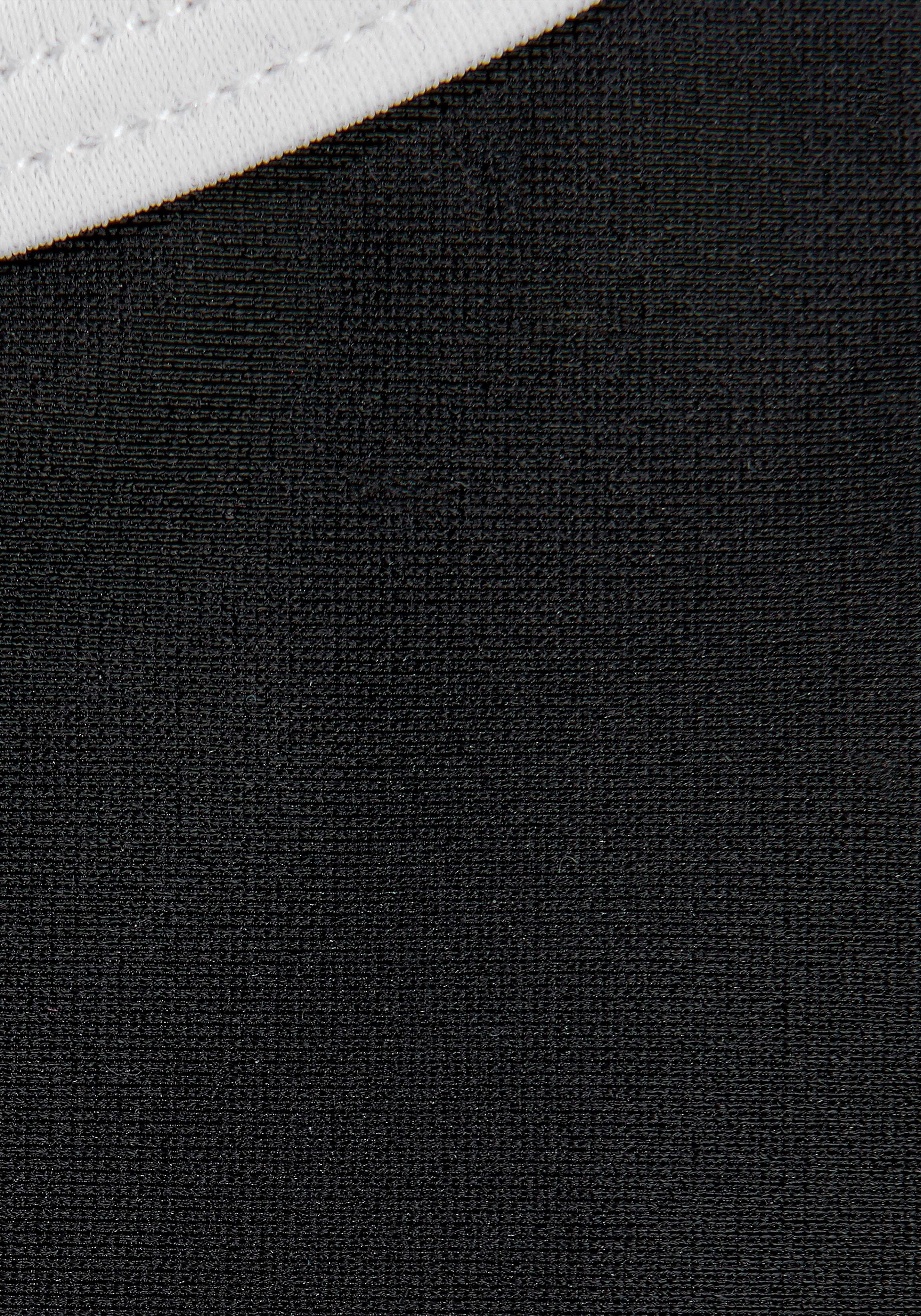 Bench. Bustier-Bikini mit Trägern gekreuzten schwarz-weiß