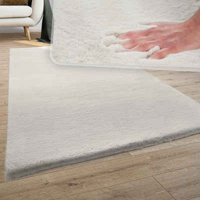 Teppich »Soft 380«, Paco Home, rechteckig, Höhe 19 mm, Kuschelteppich - besonders weich, Uni-Farben, ideal im Wohnzimmer & Schlafzimmer