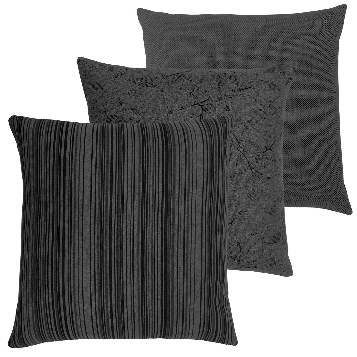 novely® Dekokissen 3er-SET DEKOKISSEN MALCHIN Kuschelweiche Sofakissen - Kissenbezug in 4, Kuschelweich, Robust, Pflegeleicht