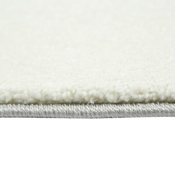 Kinderteppich Kinderteppich mit Stern Herz in Lila Grau Creme, TeppichHome24, rechteckig, Höhe: 1.3 mm