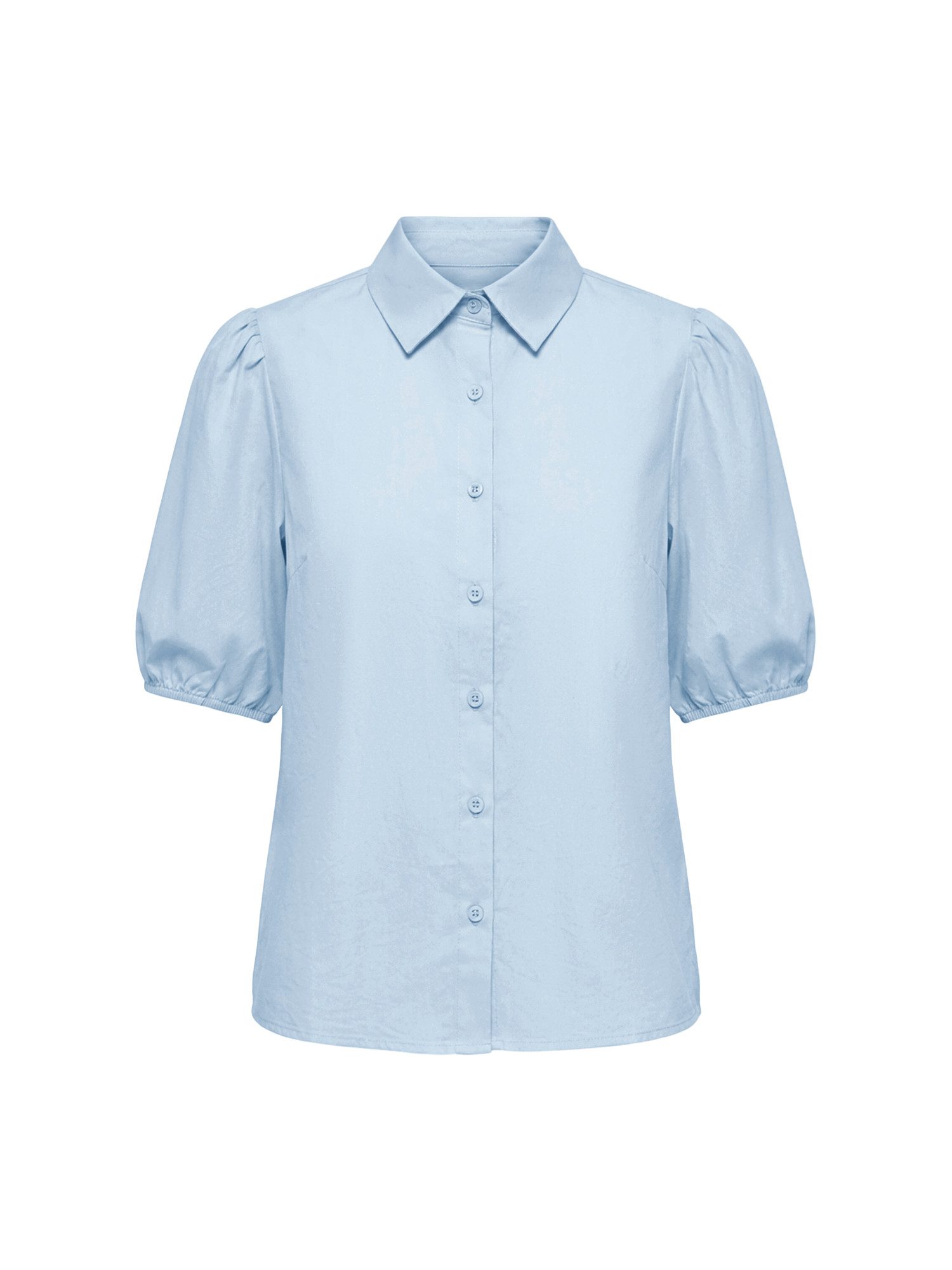 Kurzarmshirt Damen Freizeitbluse mit Puffärmeln