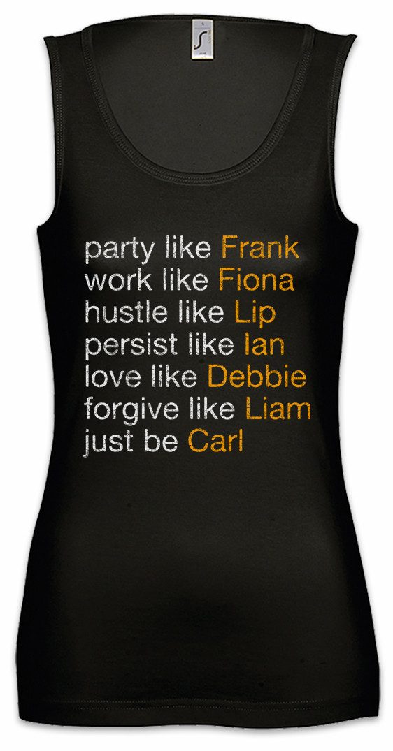 Tanktop Act Like Gallagher Ärmelloses Damen T-Shirt Frank Kult Ian Lip Fi
