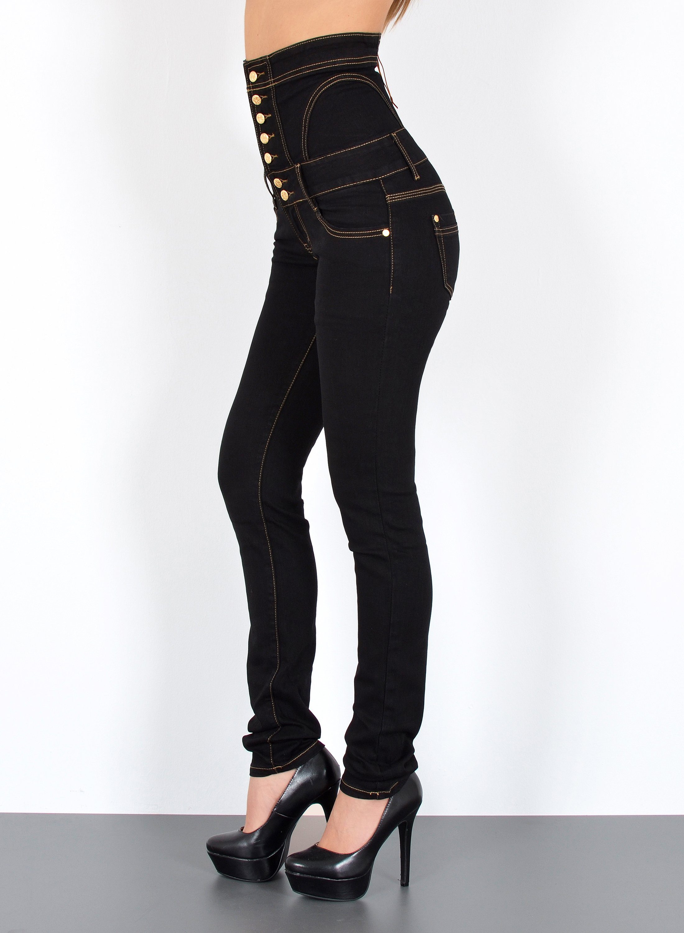 ESRA Skinny-fit-Jeans Damen Skinny Jeans 7 günstig online kaufen