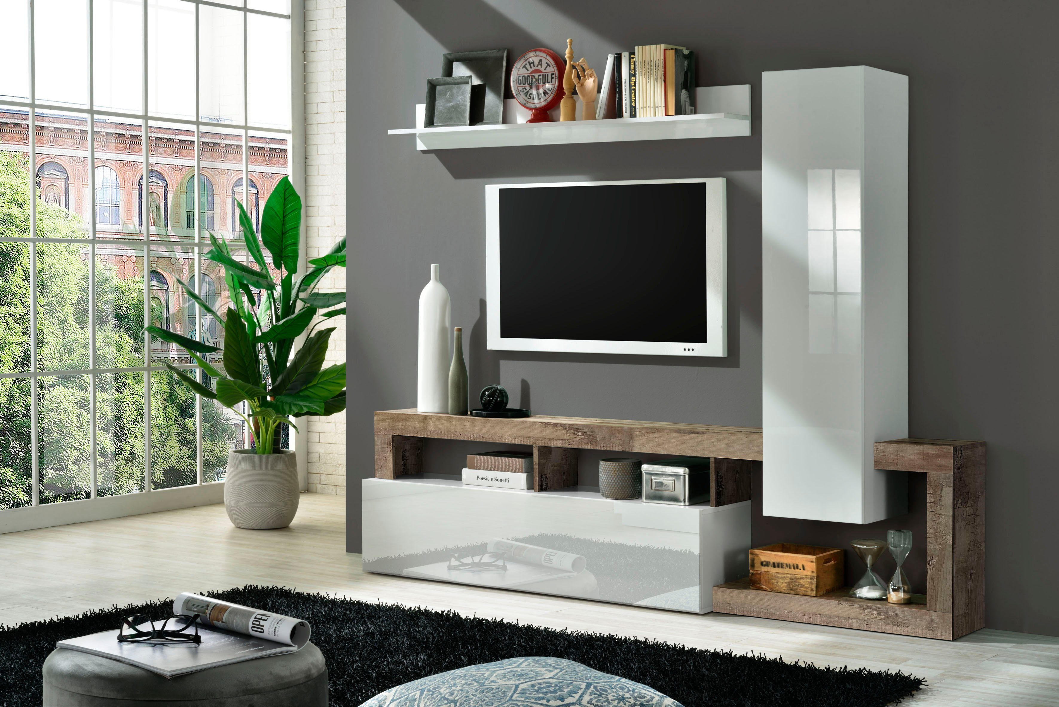 Home affaire Wohnwand Hamburg, (Set, 3-St)