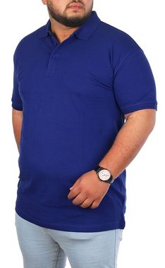 Young & Rich Poloshirt Herren Übergröße Basic big size optimierte moderne Passform mit Knopfleiste unifarben kurzarm regular fit