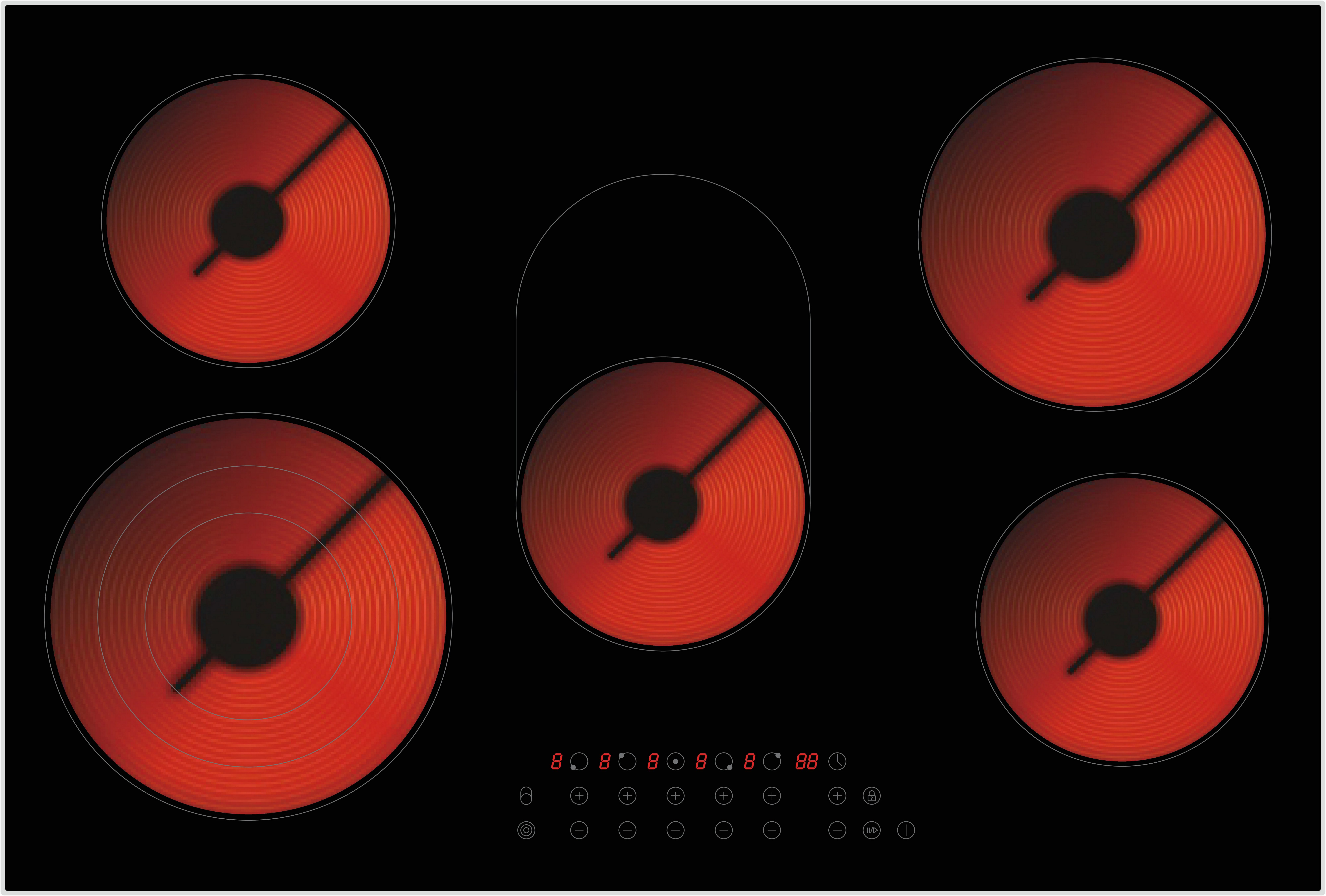 PKM Elektro-Kochfeld EB-C5-3KBTCF