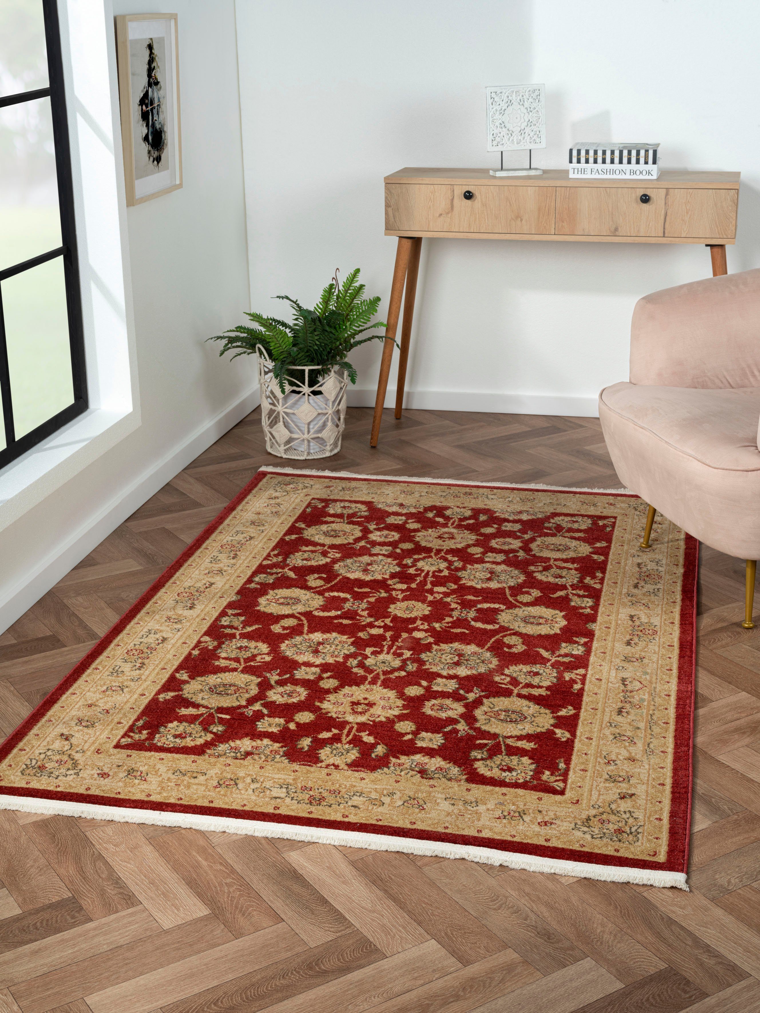 Myflair Möbel & Accessoires Teppich Maryam 3, rechteckig, Höhe: 7,5 mm, Kurzflor, Orient Optik, edler Glanz, besonders weich durch Microfaser