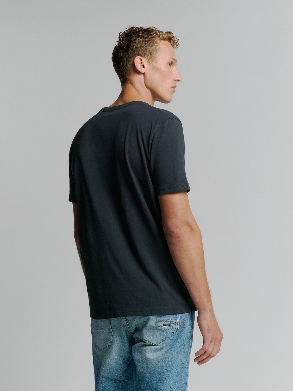 NO EXCESS T-Shirt "No Excess Basic Rundhals T-Shirt T-Shirt Crewneck Solid günstig online kaufen