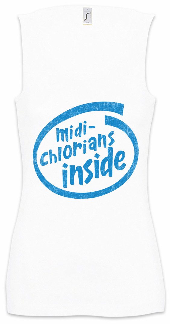 Tanktop Midi-Chlorians Inside Ärmelloses Damen T-Shirt Star Midi-Chlorianer