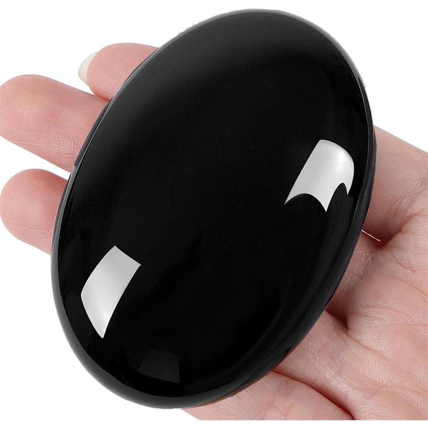 LuxusKollektion Edelstein Handschmeichler Obsidian Sorgenstein Edelstein Reiki D-obsidian