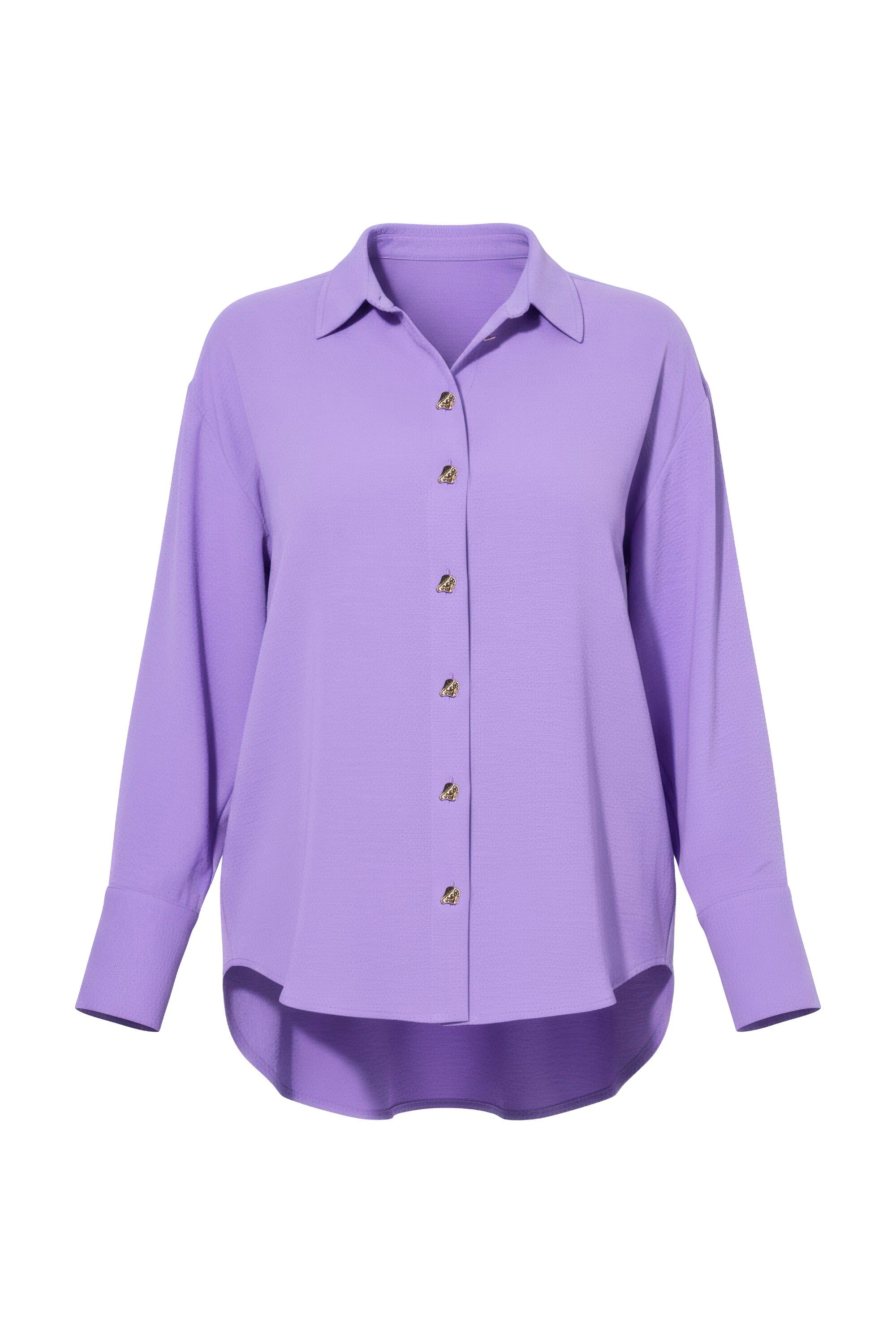 Studio Untold Hemdbluse Hemdbluse oversized Schmuckknöpfe günstig online kaufen