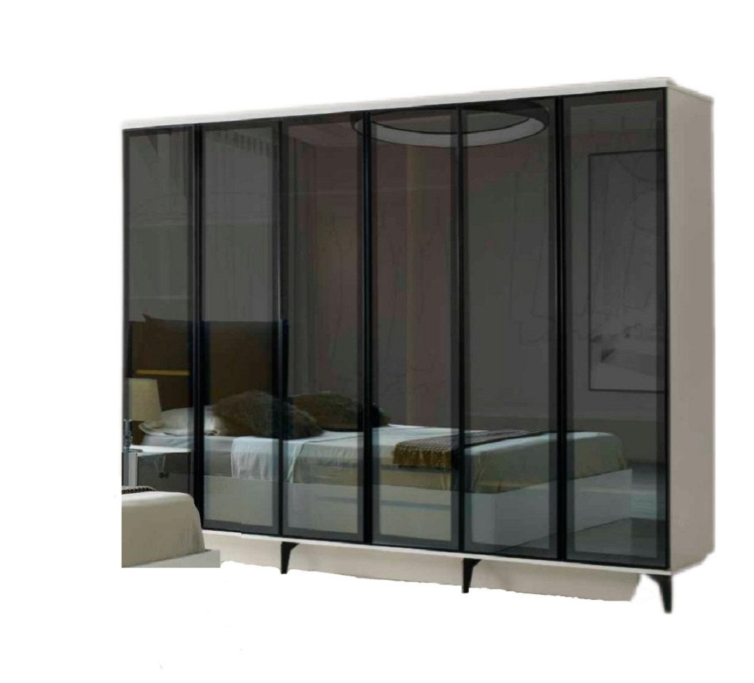 JVmoebel Kleiderschrank Modern Kleiderschrank Weiß Schwarz Zweifarbig Rechteckig Schlafzimmer (1-St., Kleiderschrank) Made in Europa