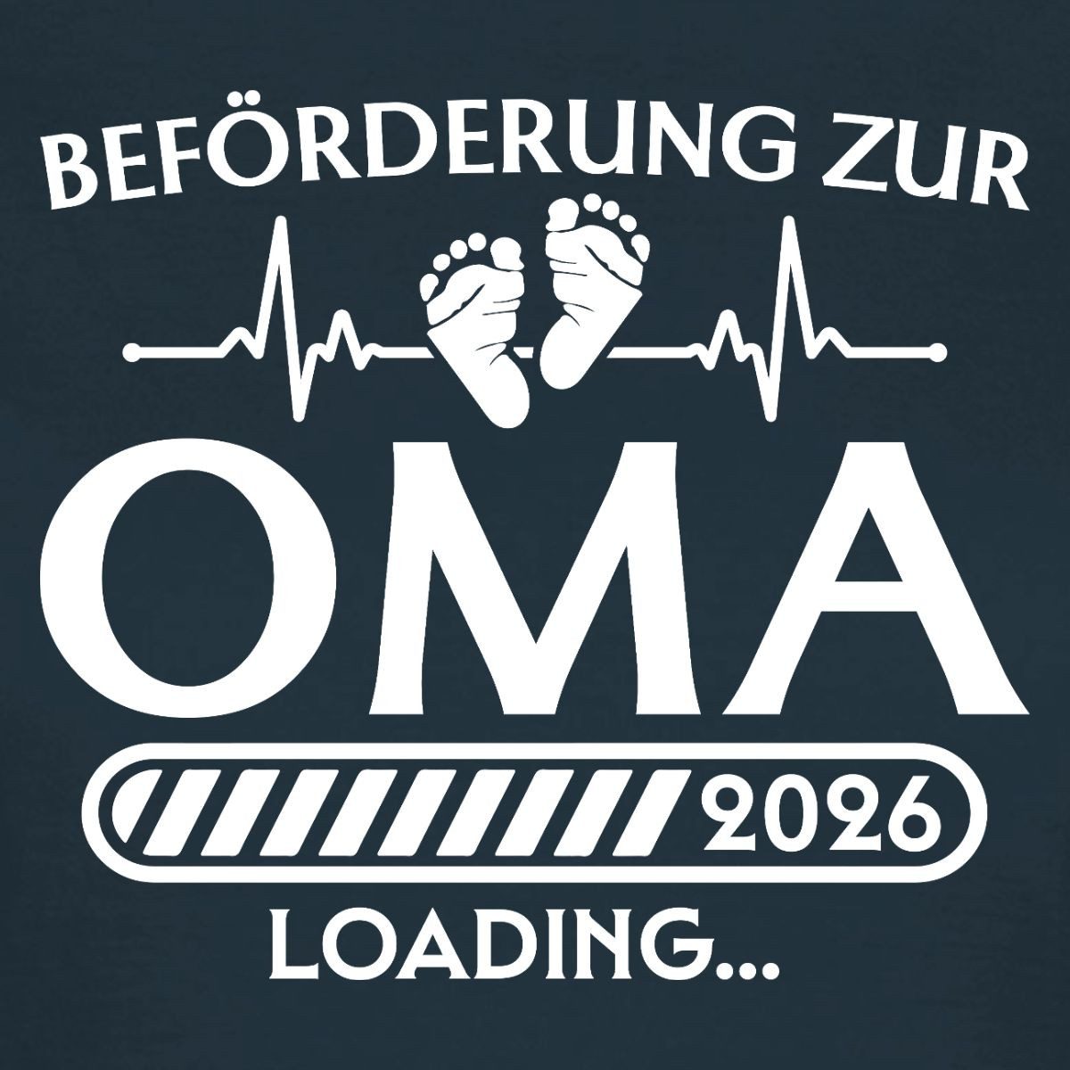 Spreadshirt T-Shirt Beförderung Zur Oma 2026, Schwangerschaft Ankündigung Frauen T-Shirt (1-tlg) Slim Fit, fällt klein aus
