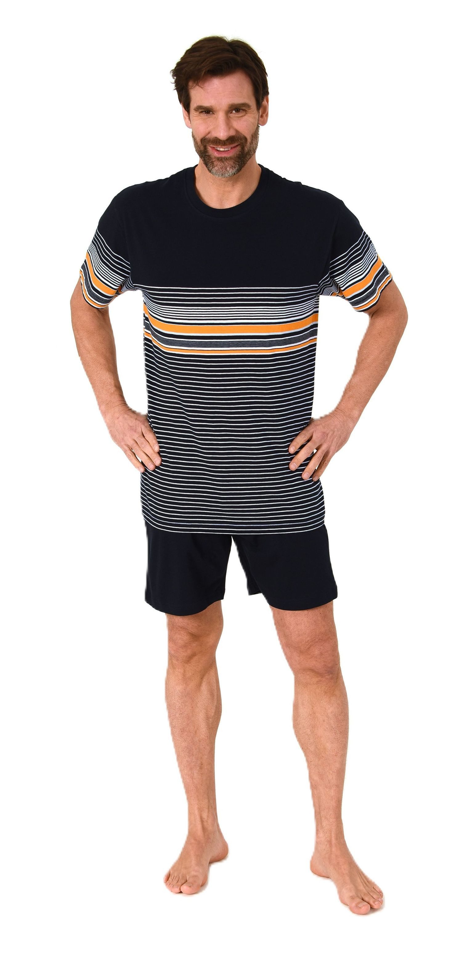 Normann Pyjama Normann Herren kurzarm Schlafanzug günstig online kaufen