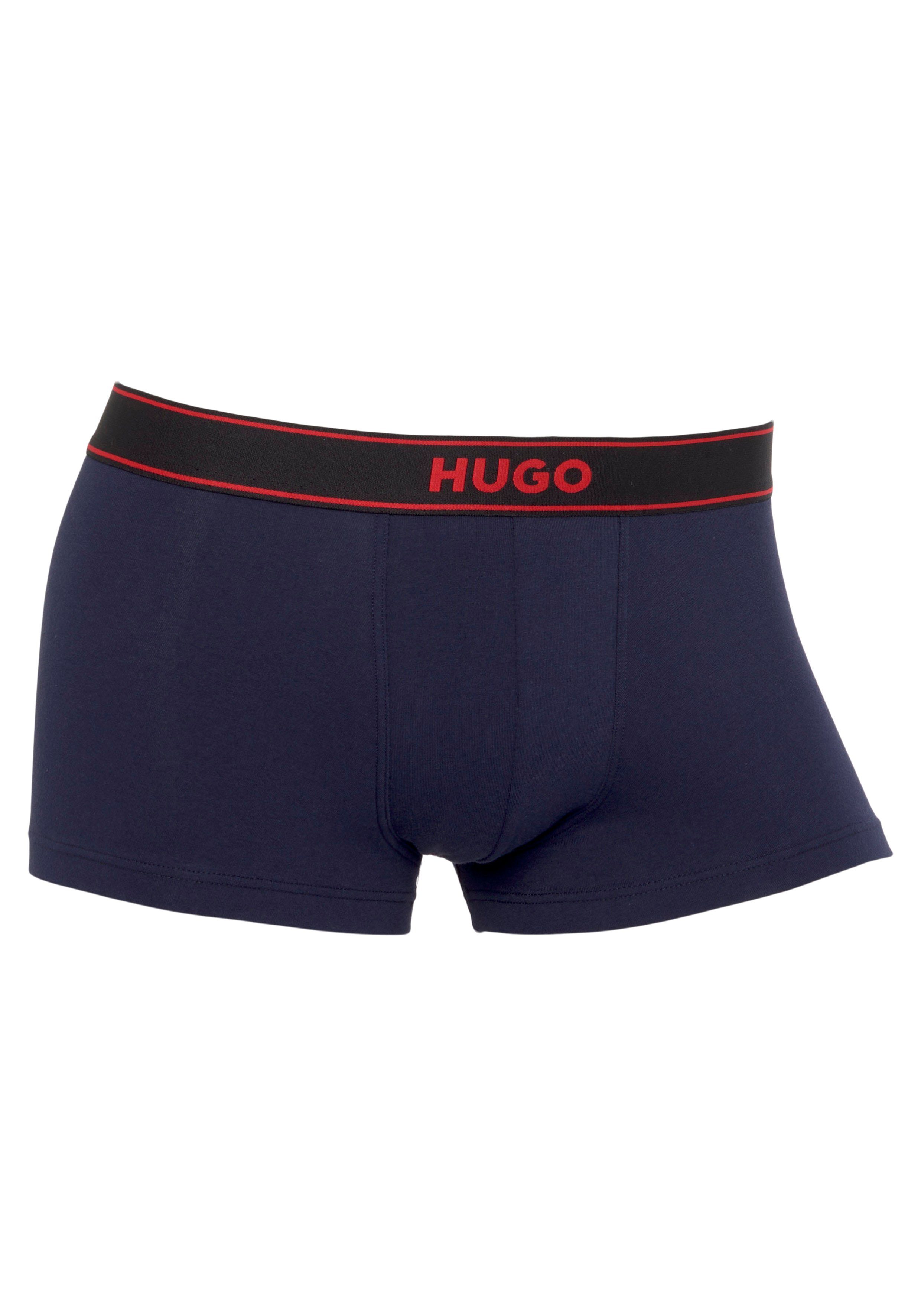 HUGO Trunk TRUNK EXCITE mit HUGO Label auf dem Bund Navy