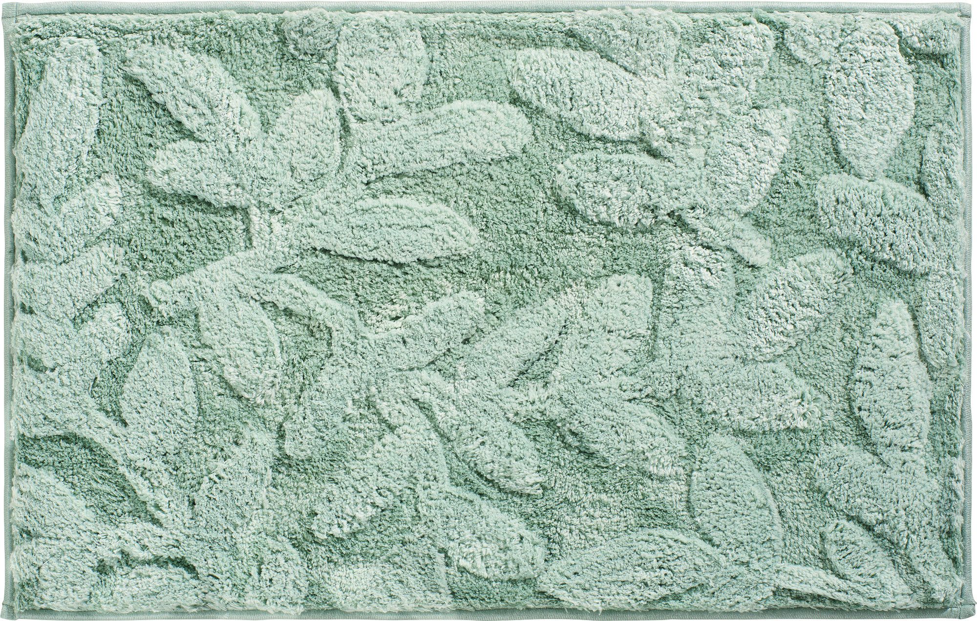 Erwin Müller Badematte Badematte "Kamari", Höhe 20 mm, eckig, gemustert: Blätter/Hoch- Tiefstruktur