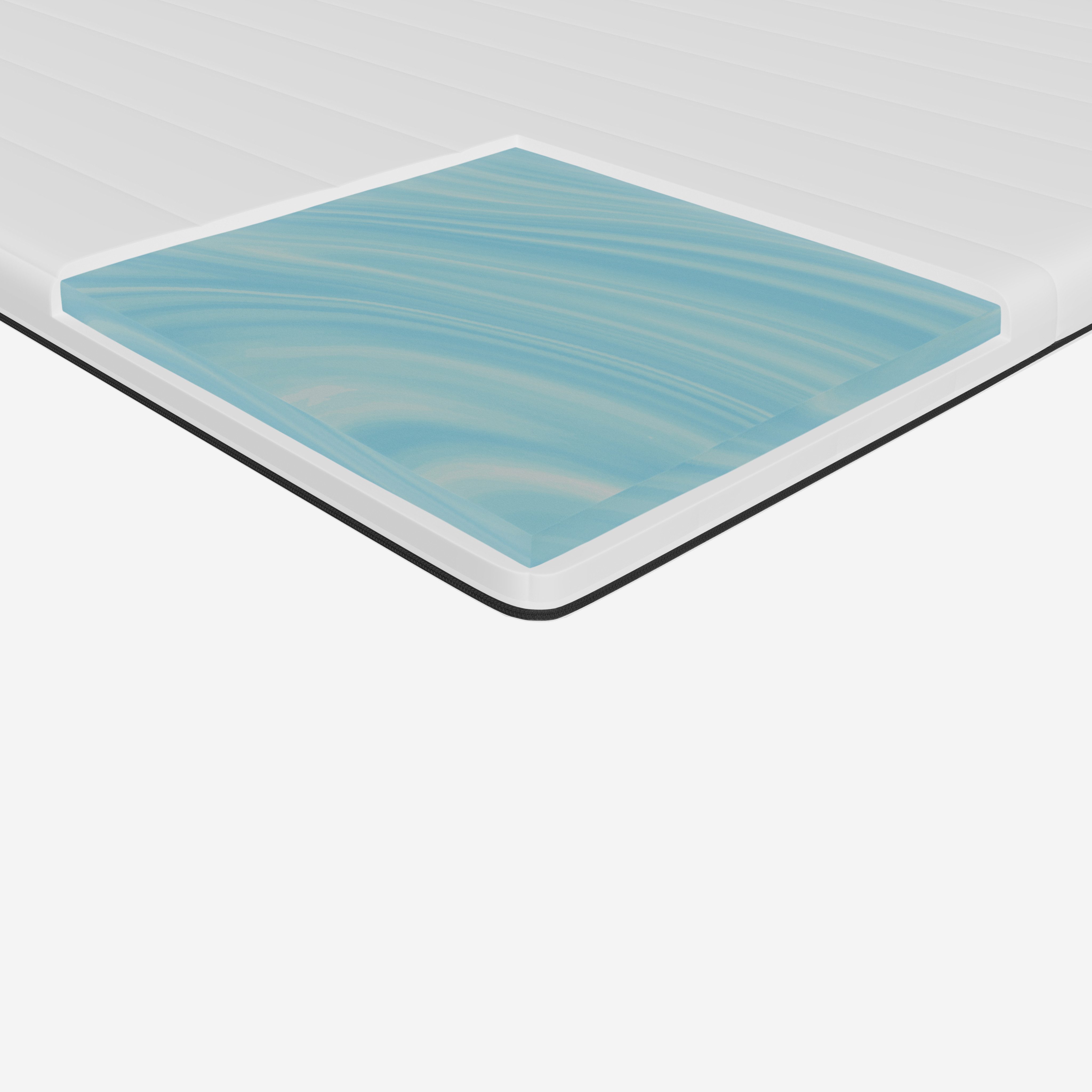 Schlaftroll, Topper Orthopädischer mit Gel, Höhe 5 cm, atmungsaktive Matrat günstig online kaufen