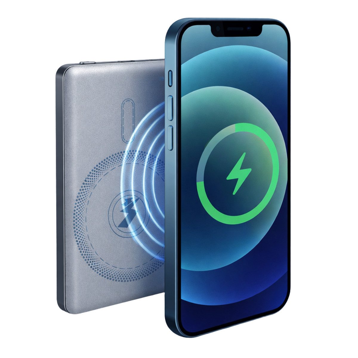 Grundig Grundig Kabellose Powerbank 5000mAh - Power Bank Mini 15W Powerbank