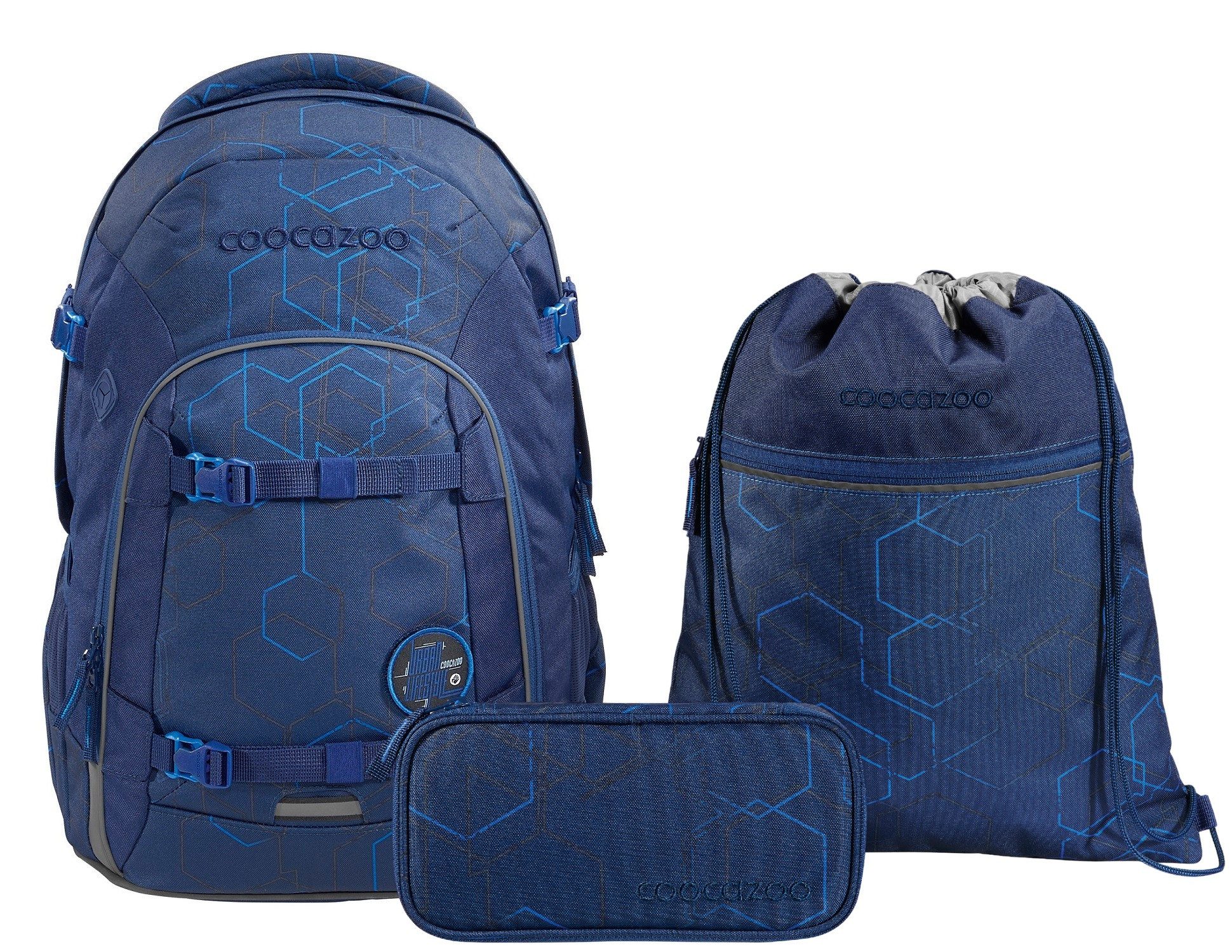 Schulranzen Schulrucksack-Set JOKER Blue Motion 3-teilig